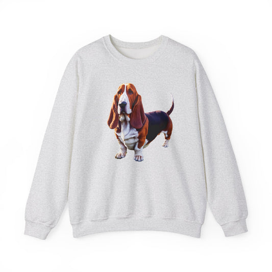 Basset Hound Unisex 50/50 Crewneck Sweatshirt