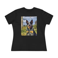 Blue Heeler - Australian Cattle Dog 'Bailey' Women's Relaxed Fit Cotton Tee