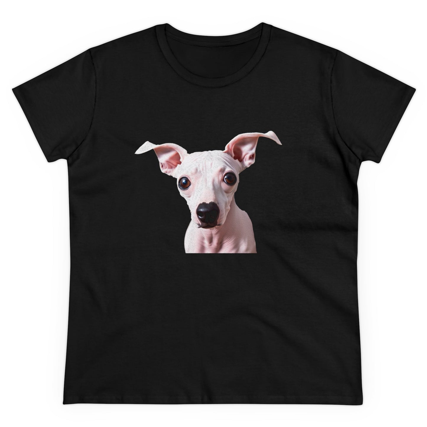 American Hairless Terrier Women's Midweight Cotton Tee