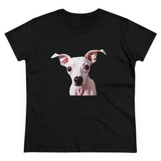 American Hairless Terrier Women's Midweight Cotton Tee