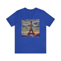 Eiffel Tower Sunset - -  Classic Jersey Short Sleeve Tee