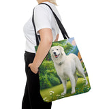 Hungarian Kuvasz Canvas Tote Bag — Kuvasz Dog Print