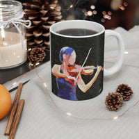 Violin 'The Bowist' Ceramic Mug 11oz