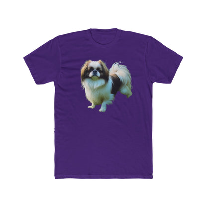 Japanese Chin Men's Fitted Cotton Crew Tee