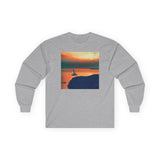 Kastro (Greece) Sunset Unisex Cotton Long Sleeve Tee