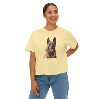 Belgian Malinois Women's Oversized Boxy Tee - Embrace Your Style