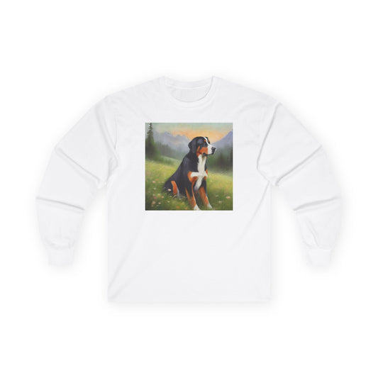 Greater Swiss Mountain Dog Cotton Long Sleeve Tee