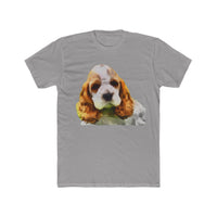 Cocker Spaniel 'Hogan' Men's Fitted Cotton Crew Tee