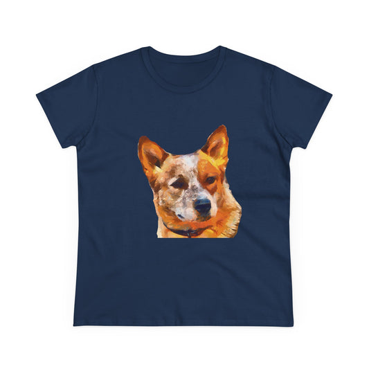 Red Heeler - Australian Cattle Dog Women's Midweight Cotton Tee