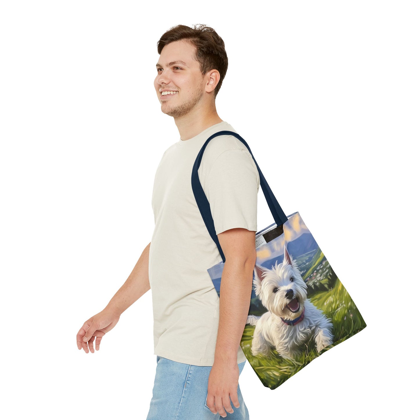 Westie #2 - West Highland Terrier - Polyester Tote Bag (AOP)