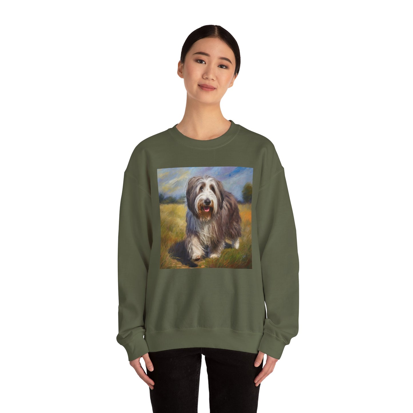 Bearded Collie Charm Crewneck Sweatshirt