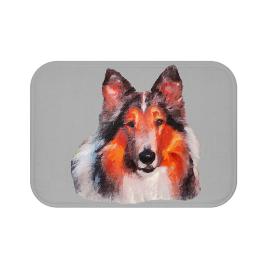 Rough Coated Collie Bathroom Rug Mat