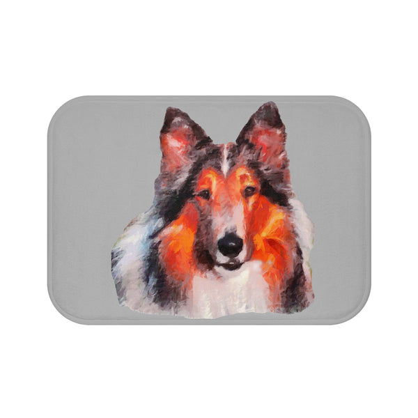 Rough Coated Collie Bathroom Rug Mat