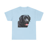 Black Labrador Retriever 'Rizzo' Unisex Heavy Cotton Tee