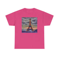 Eiffel Tower at Sunset - Unisex Heavy Cotton Tee