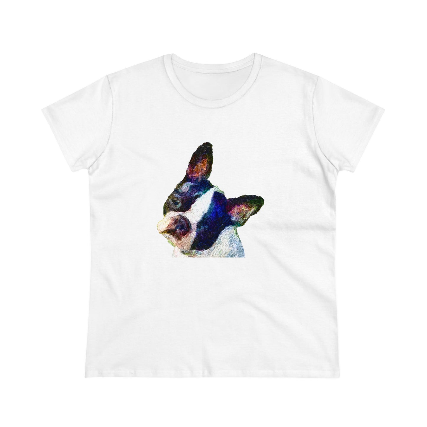 Boston Terrier 'Skipper' Women's Midweight Cotton Tee