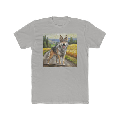 Czechoslovakian Vlciak 'Wolfdog' --  Men's Fitted Cotton Crew Tee