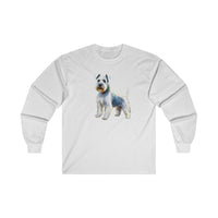 White Schnauzer Unisex Classic Cotton Long Sleeve Tee