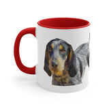 Bluetick Coonhound Accent Coffee Mug, 11oz