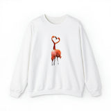 Flamingos 'Love Birds;' Unisex 50/50 Crewneck Sweatshirt