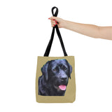Black Labrador Retriever - Spun Polyester Tote Bag - 3 Sizes