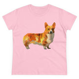 Elegant Pembroke Corgi Women's Cotton Tee