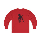 Hungarian Vizsla Unisex Cotton Long Sleeve Tee