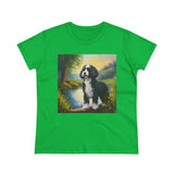 Portuguese Water Dog Women's Midweight Cotton Tee