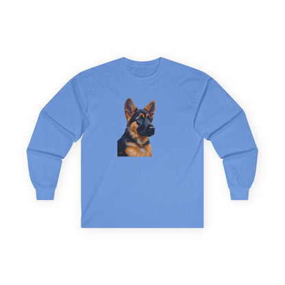 German Shepherd Puppy Classic Cotton Long Sleeve Tee