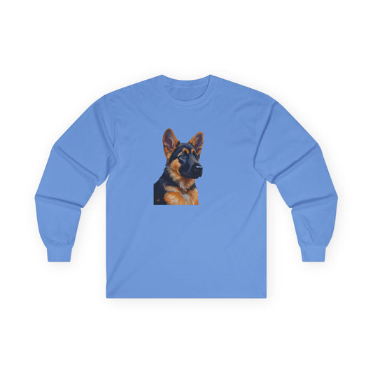 German Shepherd Puppy Classic Cotton Long Sleeve Tee