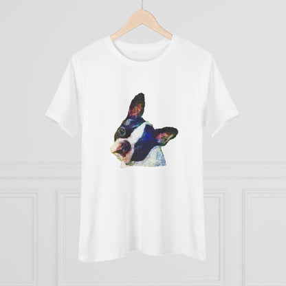 Boston Terrier 'Skipper' Women's Relaxed Fit Cotton Tee