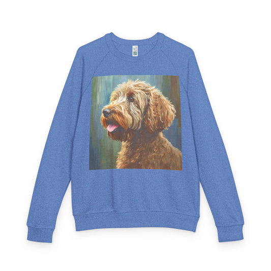 Labradoodle Unisex French Terry Raglan Crewneck