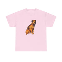 Border Terrier 'Andrew' Unisex Heavy Cotton Tee