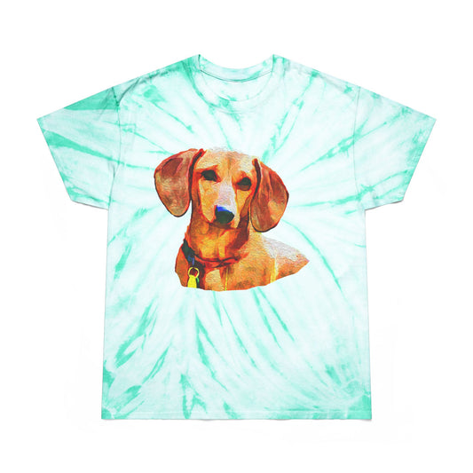 Dachshund 'Daisy' Unisex Cotton Tie-Dye Tee, Cyclone