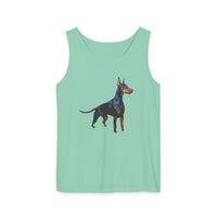 Doberman Pinscher Lover's  Unisex Relaxed Fit Garment-Dyed Tank Top - Summer Style