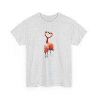 Flamingos - 'Love Birds'  Unisex Heavy Cotton Tee