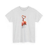 Flamingos - 'Love Birds'  Unisex Heavy Cotton Tee