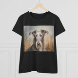 Scottish Deerhound Women’s Midweight Cotton Tee