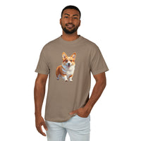 Welsh Corgi Puppy - Unisex Relaxed Fit Garment-Dyed Heavyweight Cotton Tee