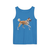 Korean Jindo Unisex Relaxed Fit Garment-Dyed Tank Top