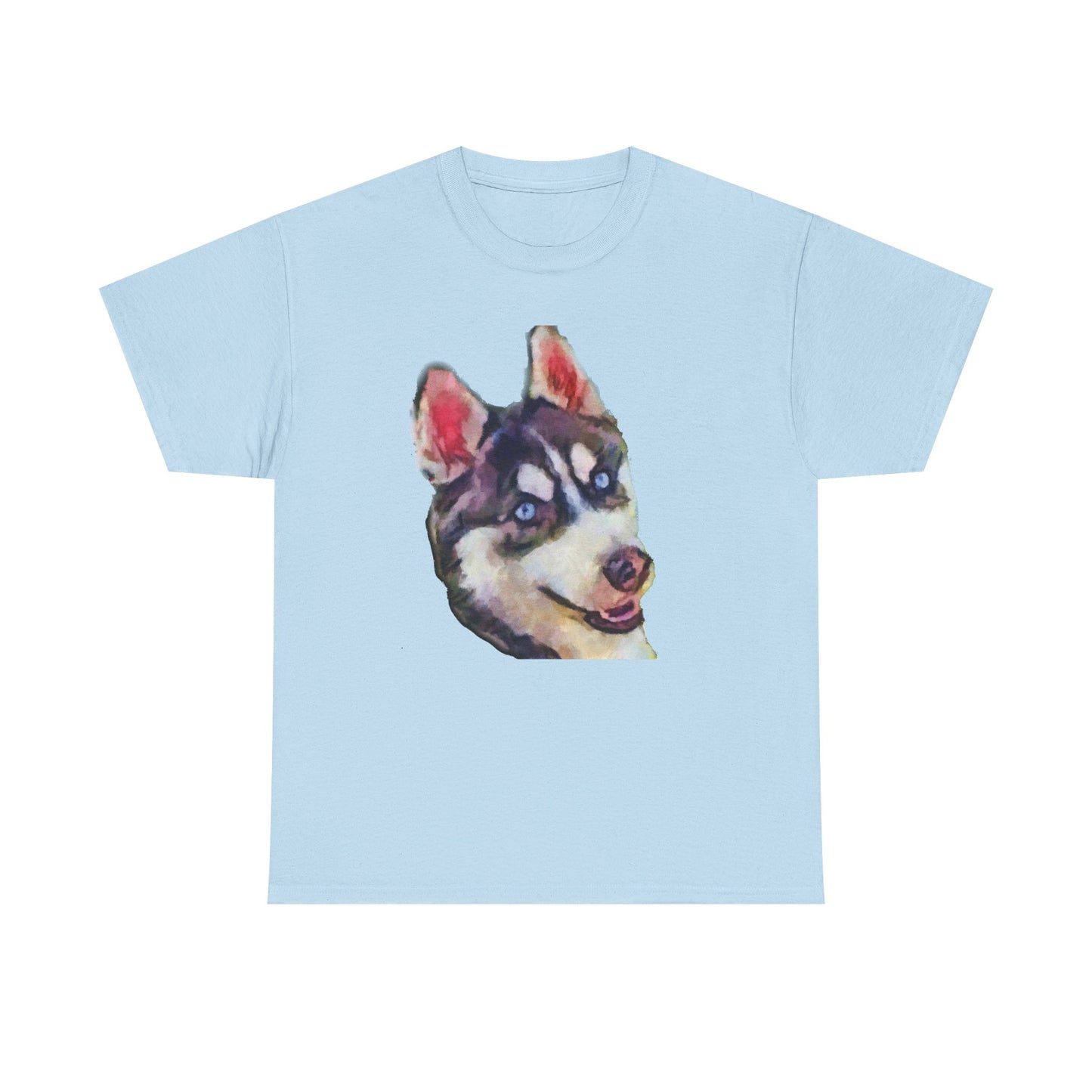 Siberian Husky 'Iditarod' Unisex Heavy Cotton Tee