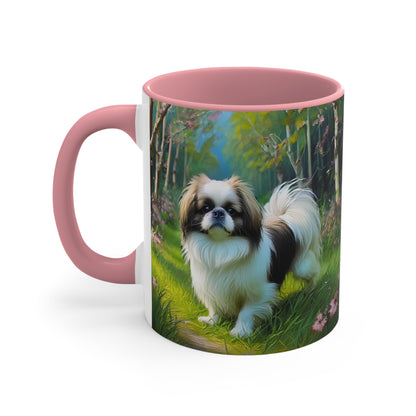 Japanese Chin 11oz Ceramic Accent Mug