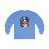 Bernese Mountain Dog #2 Unisex Cotton Long Sleeve Tee