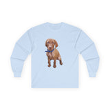 Vizsla 'Augie' Unisex Cotton Long Sleeve Tee