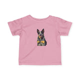 Luxurious Blue Heeler 'Baily' Infant Fine Jersey Tee