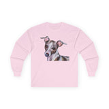 Italian Greyhound 'Lilly' Unisex Cotton Long Sleeve Tee