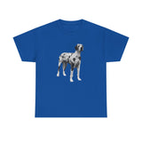 Harlequin Great Dane 'Zeus' Unisex Heavy Cotton Tee