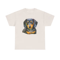 Dachshund 'Doxie #2' Unisex Heavy Cotton Tee