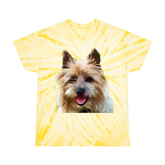 Cairn Terrier Unisex Tie-Dye Tee, Cyclone