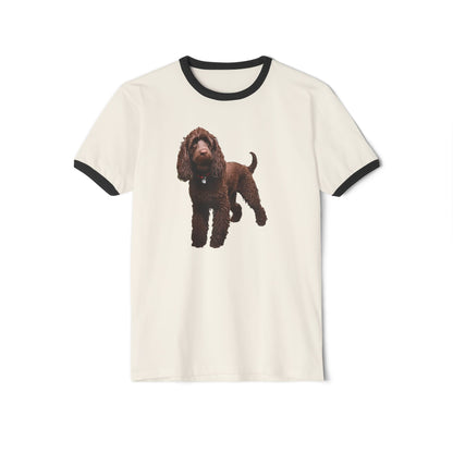 Irish Water Spaniel Classic Cotton Ringer T-Shirt